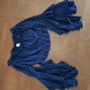 NWOT Misa Los Angeles Bell Sleeve Crop Top